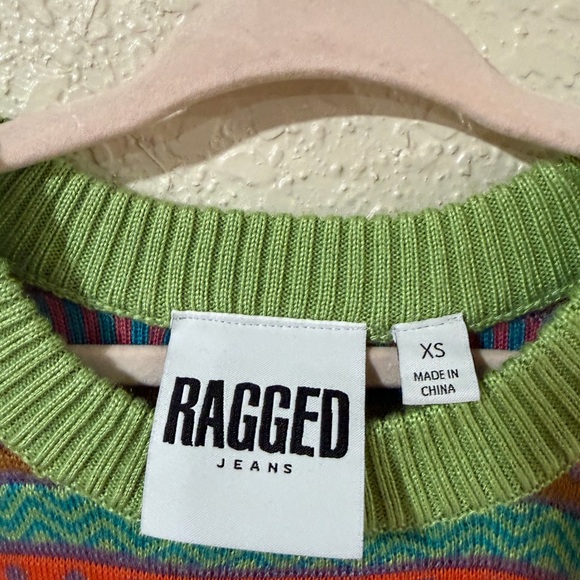 Vibrant Multicolor Knit Mini Dress - Picture 4 of 4